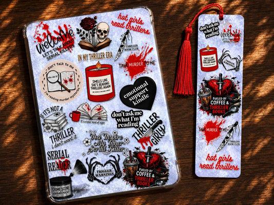 🔪 Thriller Kindle Insert | Bookish Reading Accessories