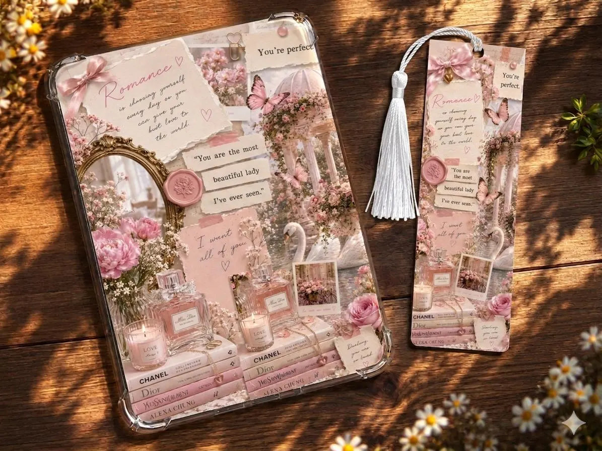 Romance Kindle Insert | Handmade Bookish Kindle Insert